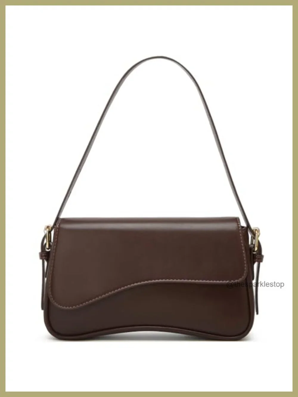 Y2K Hobo Shoulder Bag PU Leather Crossbody Purse 2 Straps